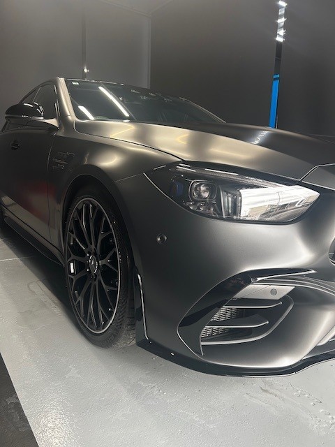メルセデスAMG C63 サテンフルプロテクションフィルムを施工しました。沼津市K様